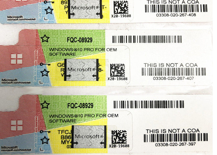 बहु भाषा लाइसेंस कुंजी कोड विंडोज 10 प्रो कोआ लाइसेंस स्टिकर स्क्रैच मूल कुंजी